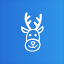 stag christmas clip art icon